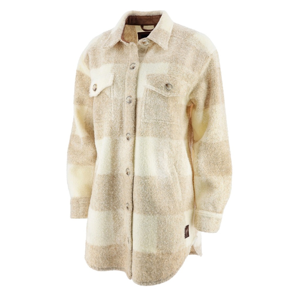 Roots Cream and Tan Teddy Jacket